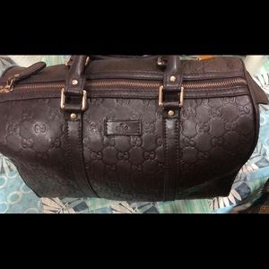 Gucci joy Boston guccissima leather travel bag